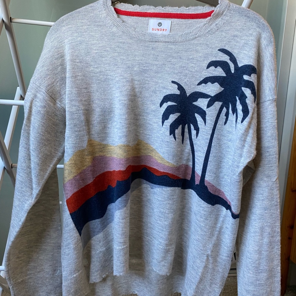Sundry grey crewneck pullover wool/cashmere size 1